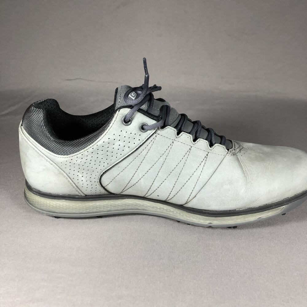 Skechers Go Golf Shoes Mens Sz 11 Gen 5 Suede Gray Lace Up - Picture 11 of 13